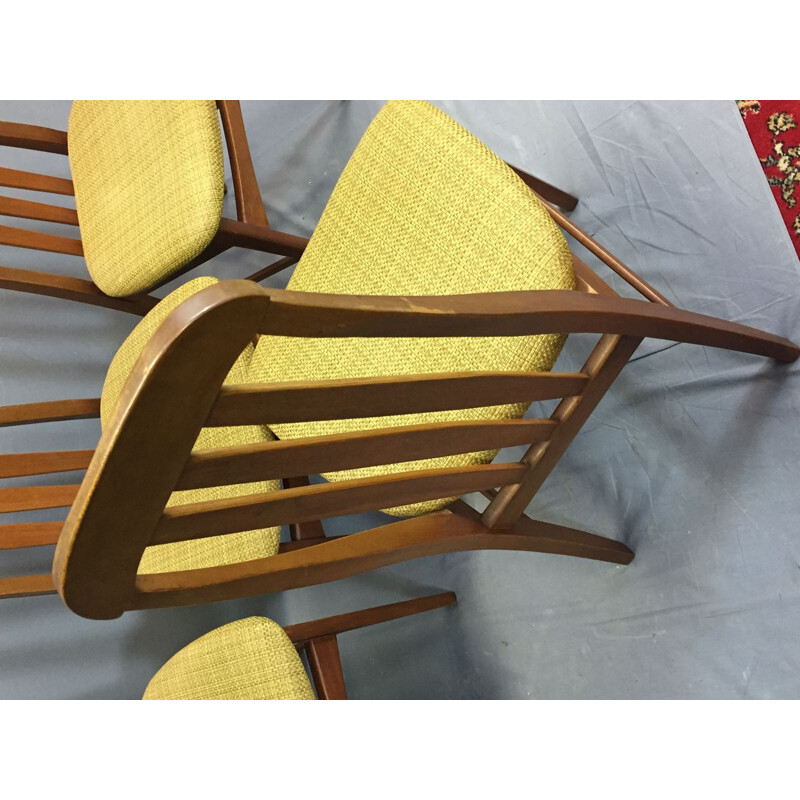 Suite de 4 chaises vintage - 1970