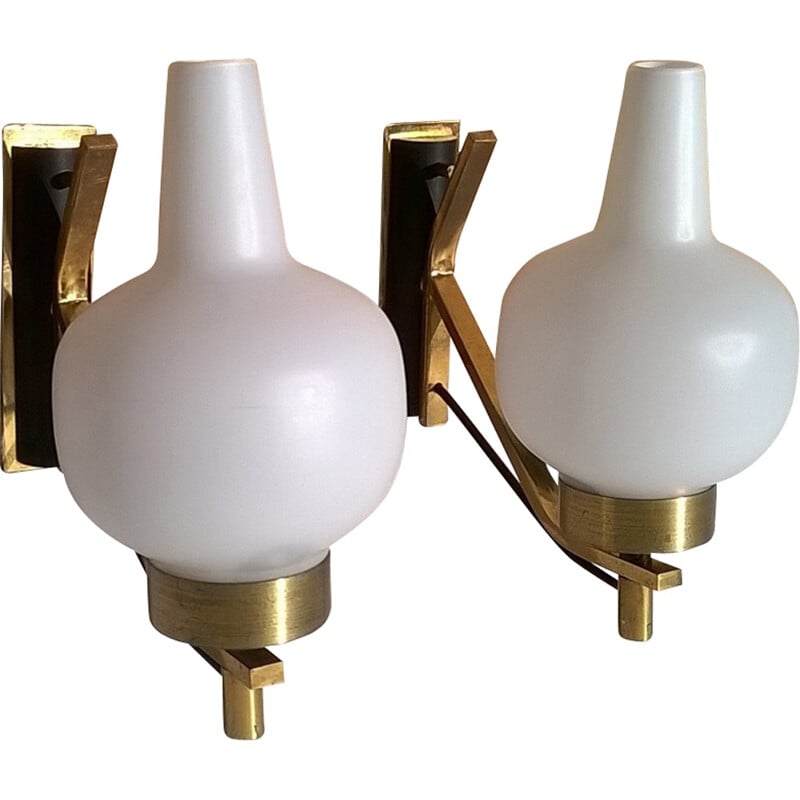 Pair of Italian wall lamps by Stilnovo - 1950s