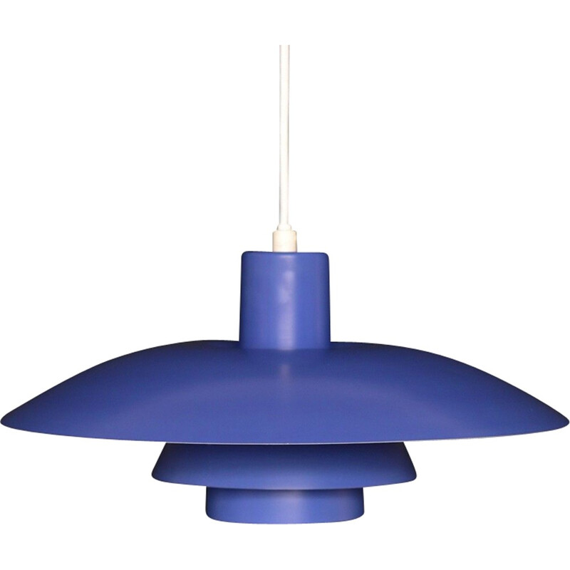 Blue pendant lamp "PH43" by Louis Poulsen  for Poul Henningsen - 1950s