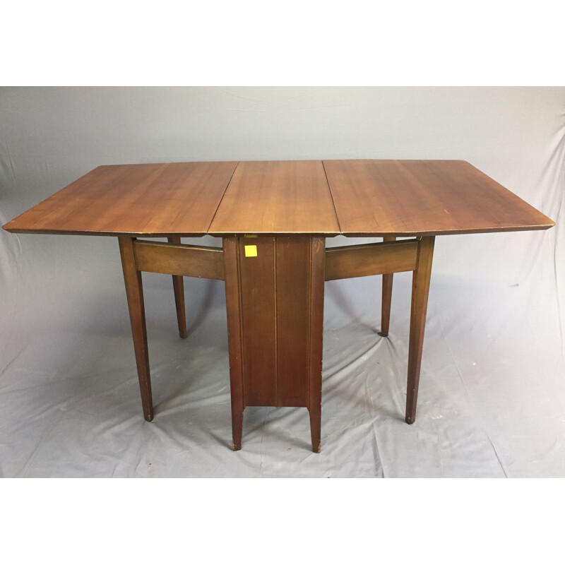 Gateleg walnut table - 1970s