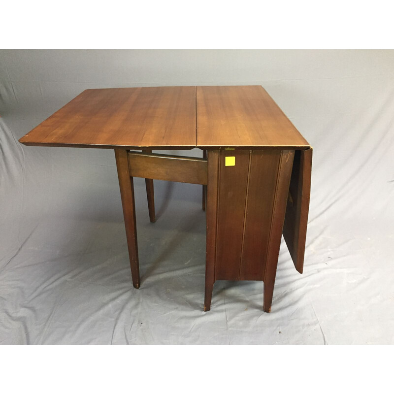 Gateleg walnut table - 1970s