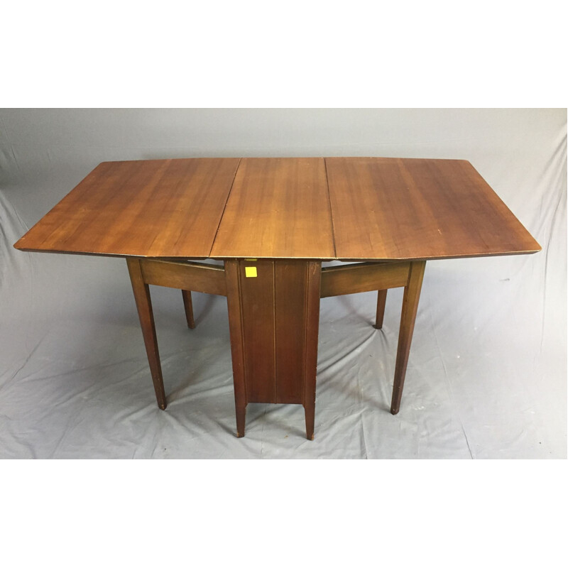 Gateleg walnut table - 1970s