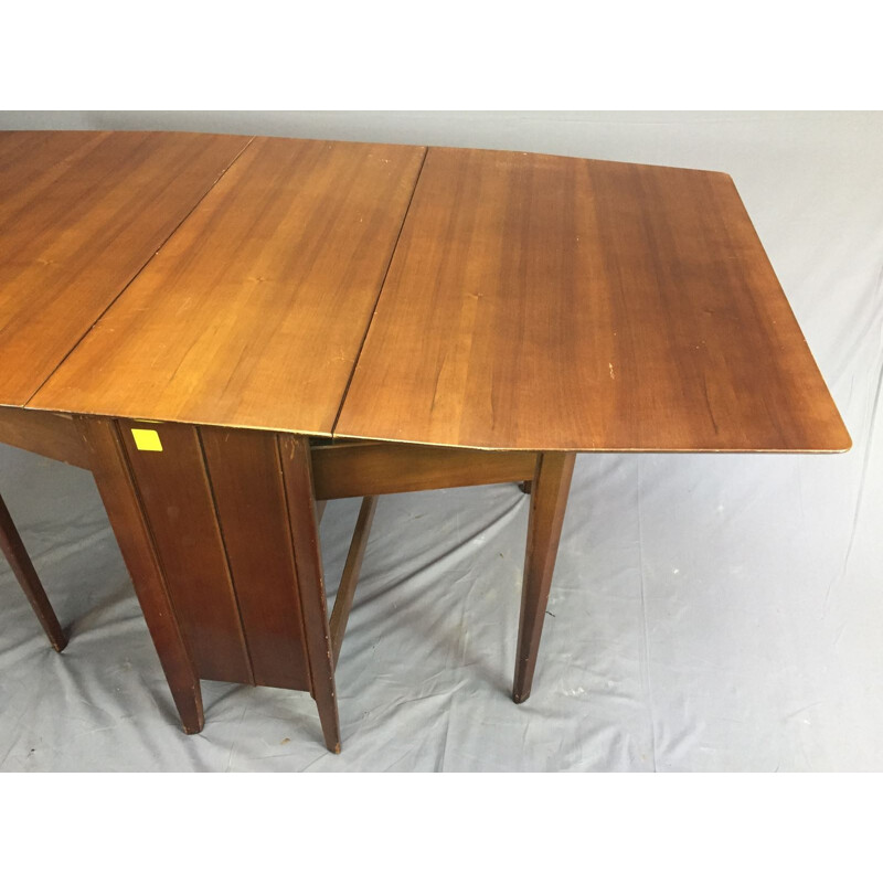 Gateleg walnut table - 1970s