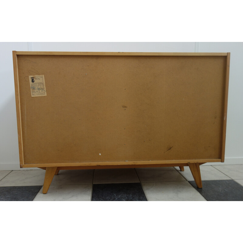 U458 cabinet with 4 Drawers all wood by Jiri Jiroutek - 1960s