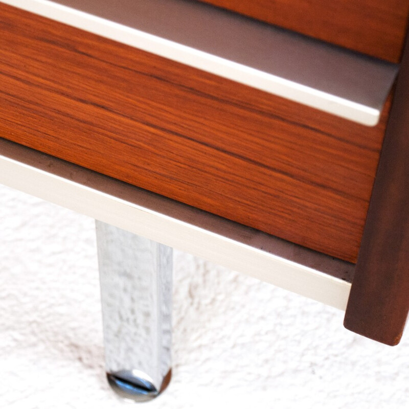 Chest of drawers in teak and metal - 1960s