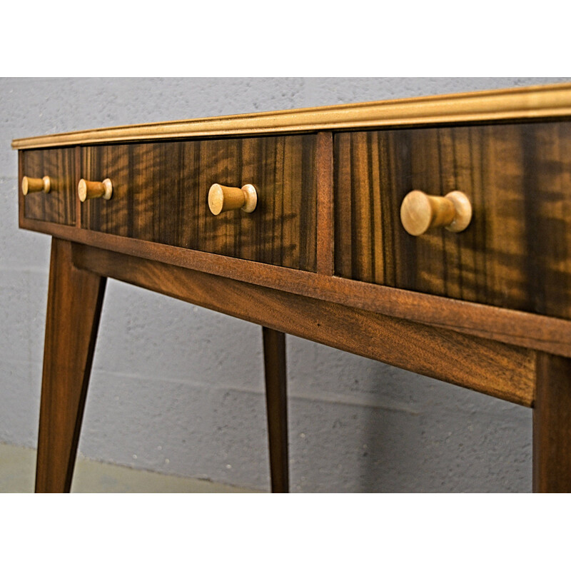 Vintage Australian Walnut DeskConsole by Morris of Glasgow - 1960s