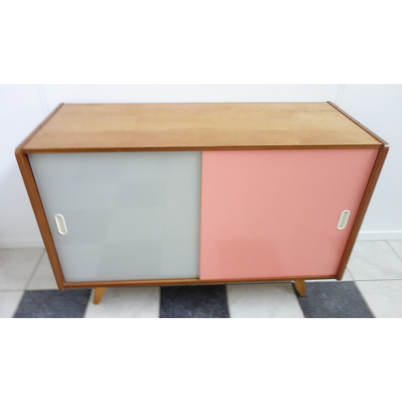 Jiri Jiroutek Pink U452 sliding door sideboard - 1960s