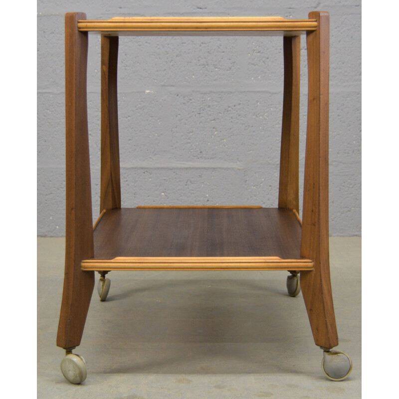 Vintage Australian Walnut DrinksTea Trolley by Morris of Glasgow - 1960s