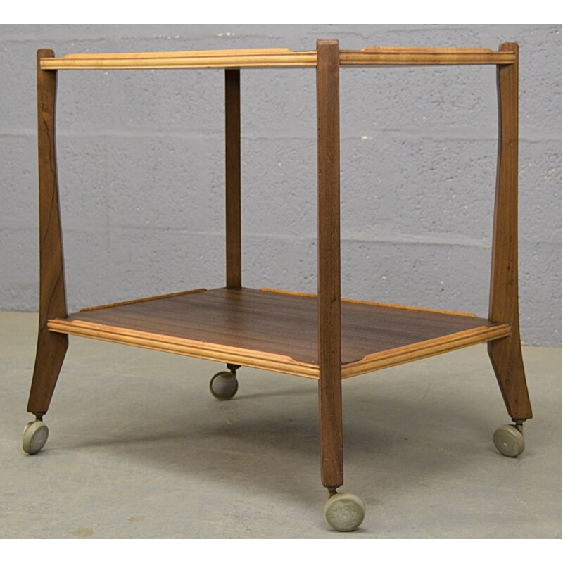 Vintage Australian Walnut DrinksTea Trolley by Morris of Glasgow - 1960s