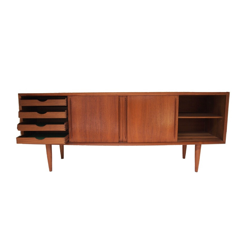 Scandinavian sideboard in teak , HP HANSEN - 1960s