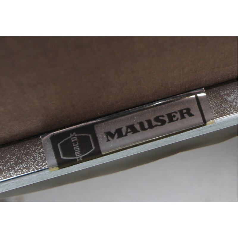 Sedia vintage tedesca verde di Mauser - 1960
