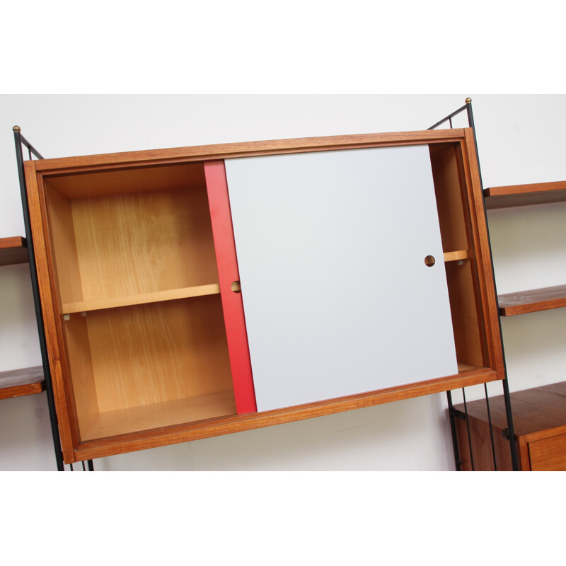 Vintage German wall unit in teak - 1960s 