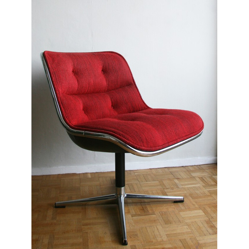 Vintage "12A1" chair by Charles Pollock for Knoll - 1970s