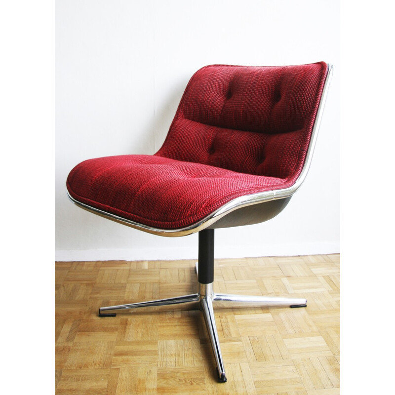 Vintage "12A1" chair by Charles Pollock for Knoll - 1970s