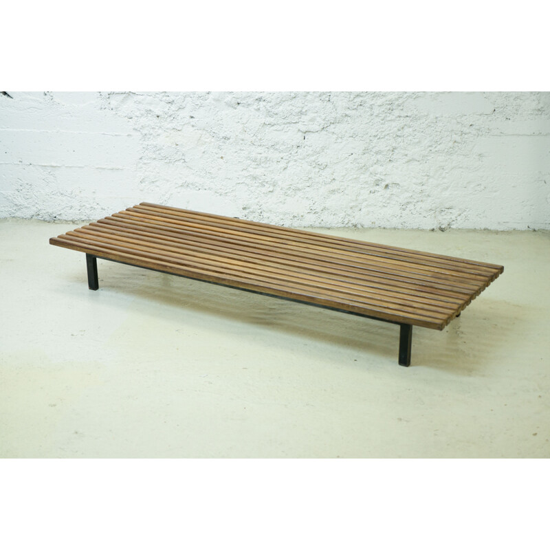 Vintage french bench by Charlotte Perriand - 1950s