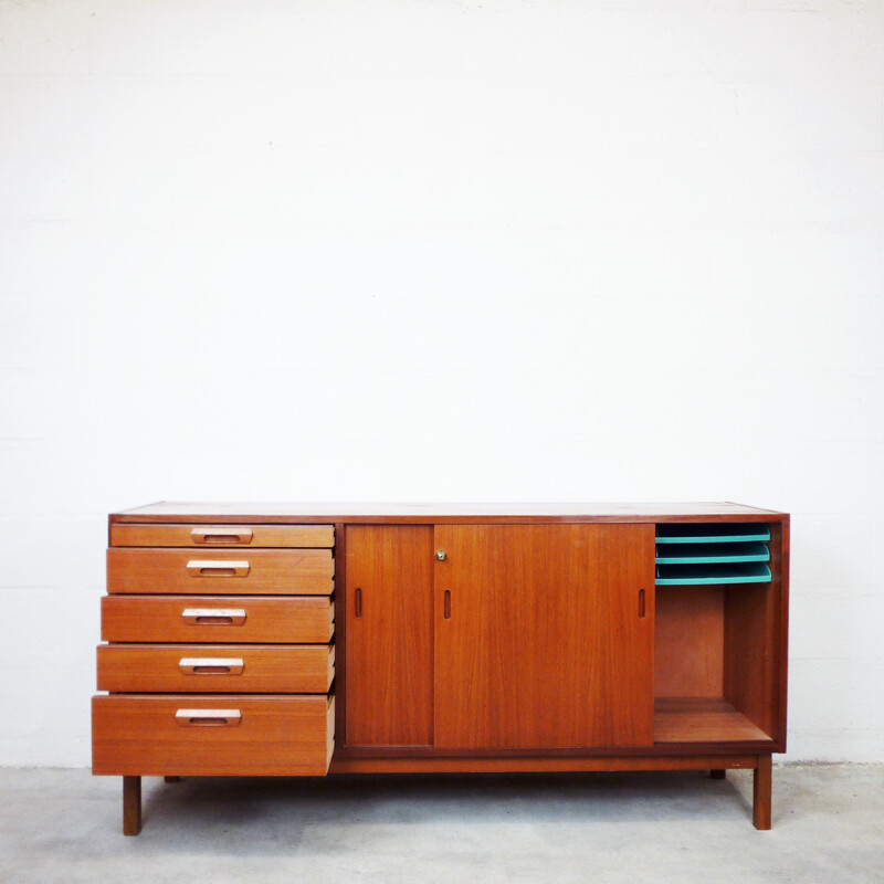 Vintage Scandinavian teak sideboard - 1960s