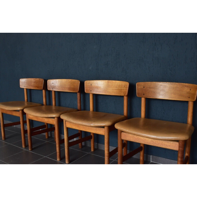 Set of 4 3236 by Børge Mogensen for Fredericia Furniture - 1960s 