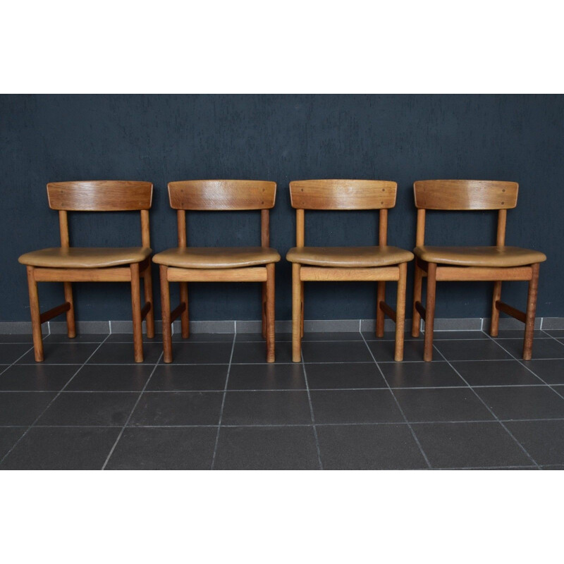 Set of 4 3236 by Børge Mogensen for Fredericia Furniture - 1960s 