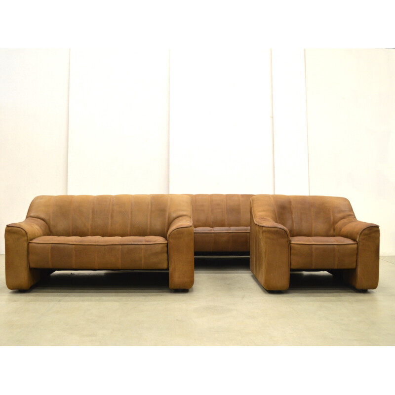 De Sede DS44 Leather Living Room Set - 1970s
