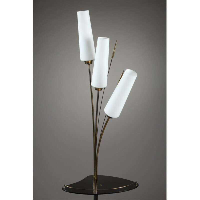 Vintage floor lamp with 3 arms of light - 1950s