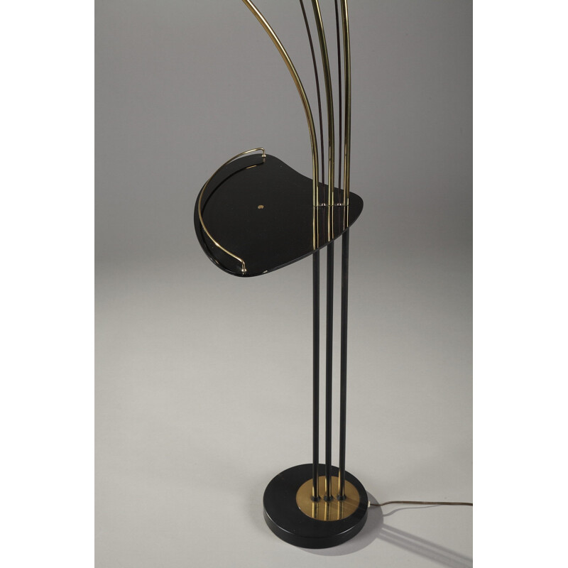Vintage floor lamp with 3 arms of light - 1950s