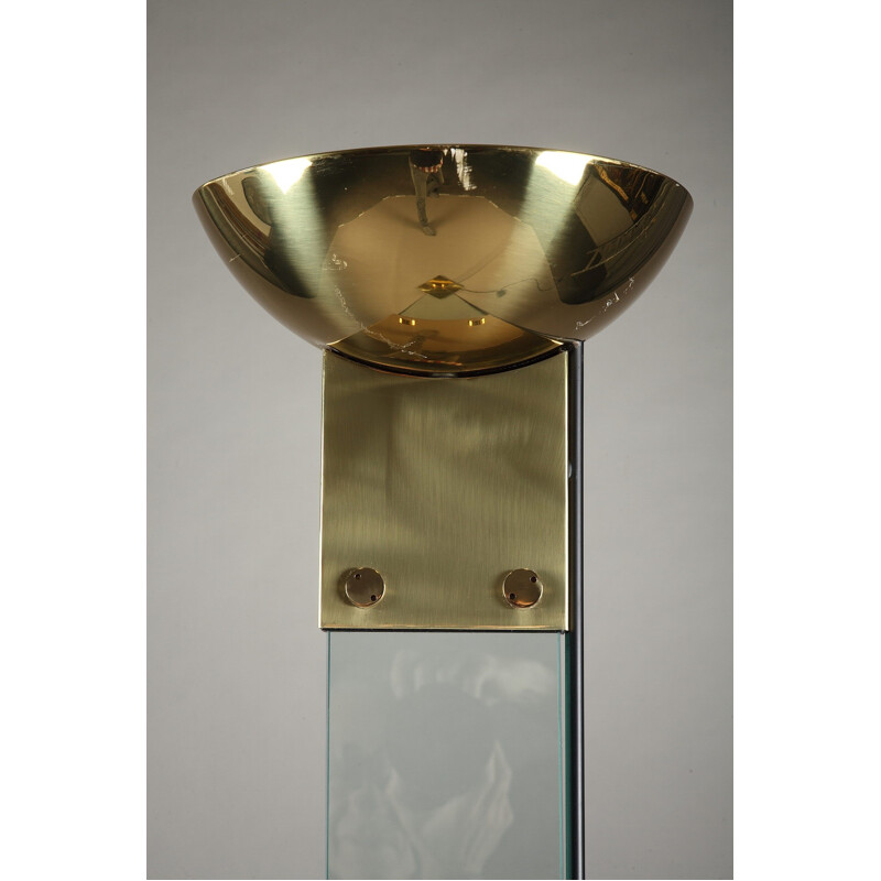 Lampadaire vintage "Laser uplighter" par Max Baguara pour Lamperti - 1960