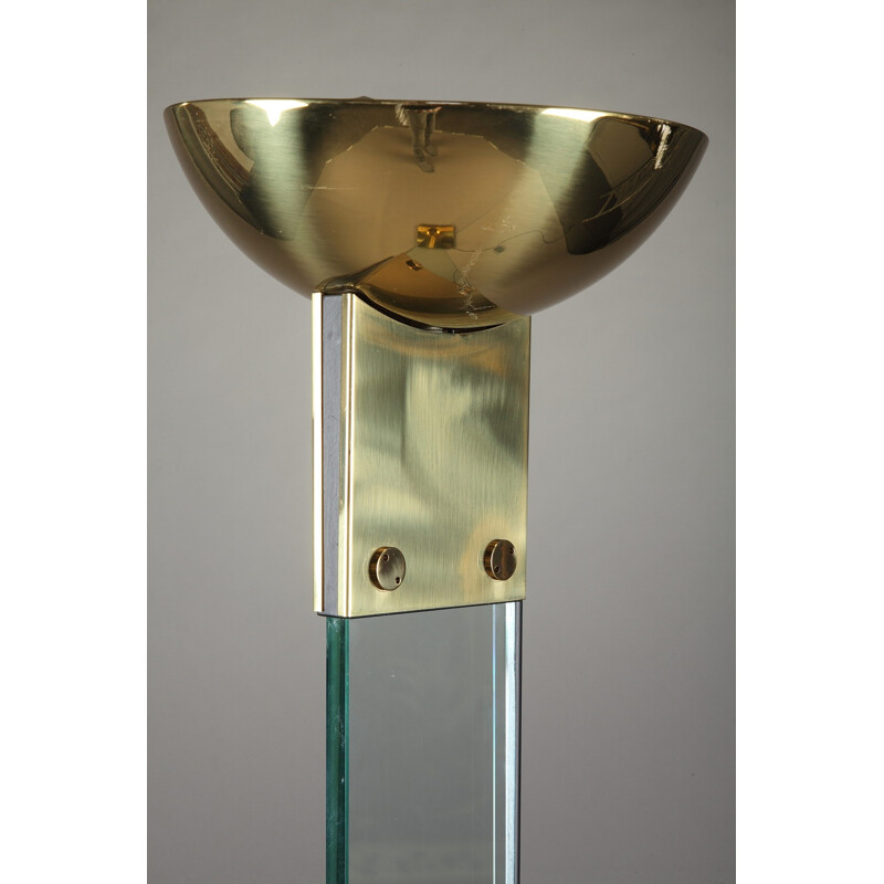 Lampadaire vintage "Laser uplighter" par Max Baguara pour Lamperti - 1960