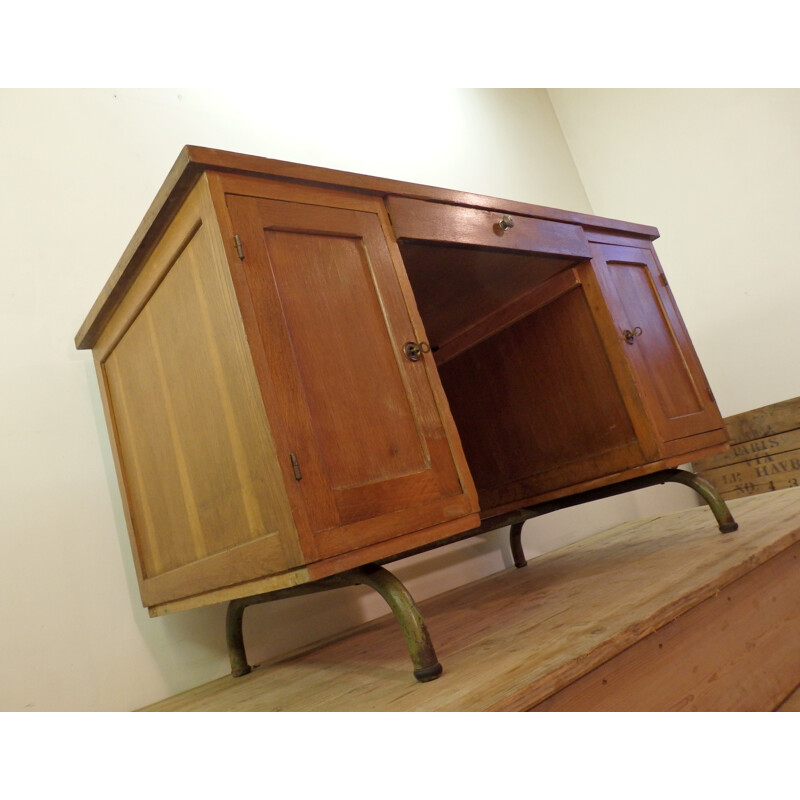 Vintage desk in wood - 1950s