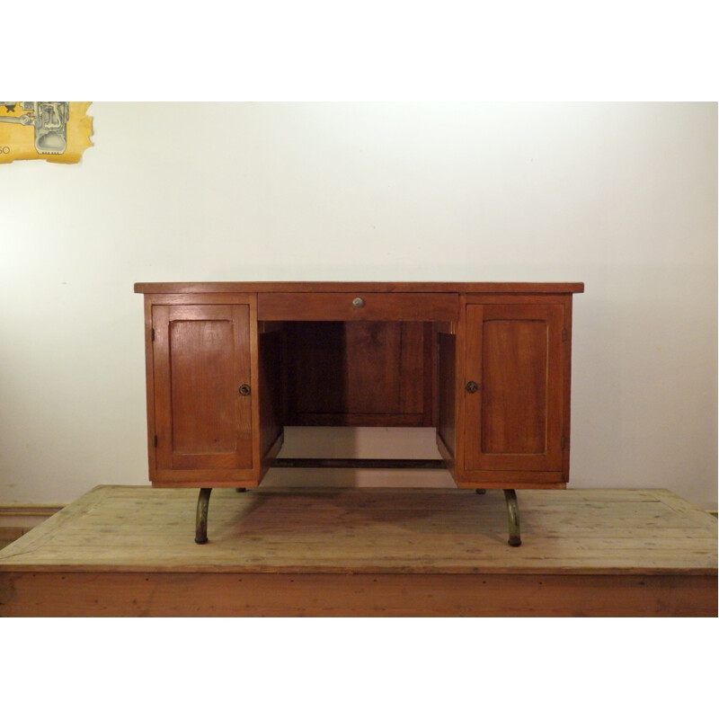 Vintage desk in wood - 1950s