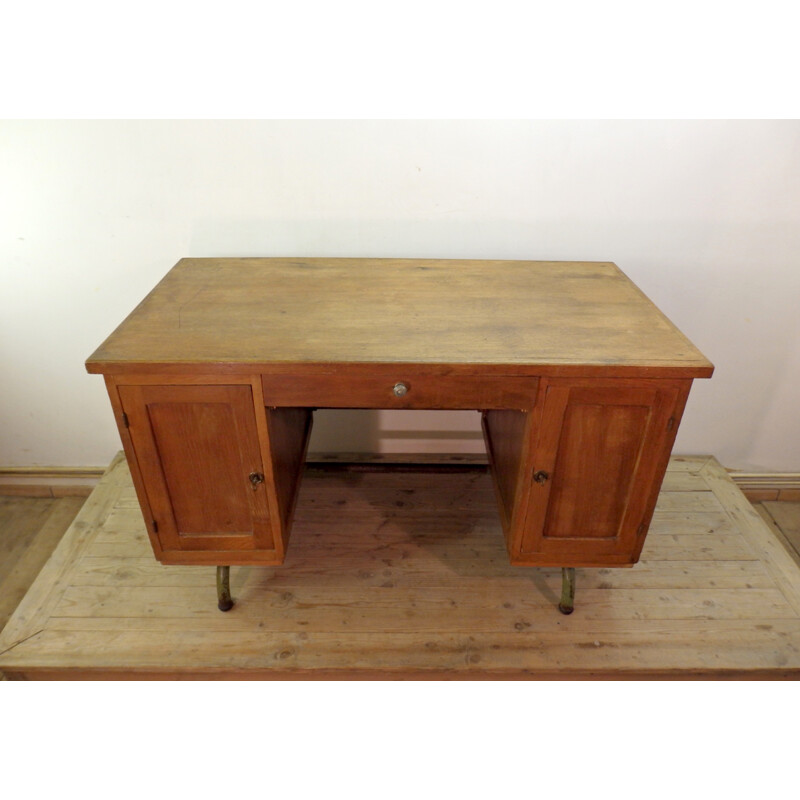 Vintage desk in wood - 1950s