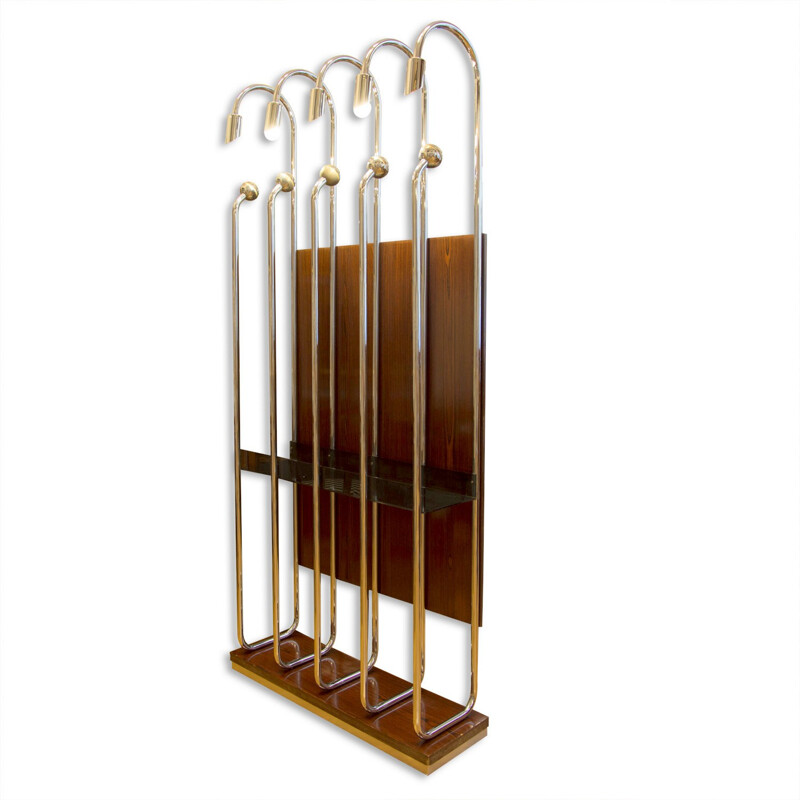 Vintage chrome-plated coat rack, Italy 1970