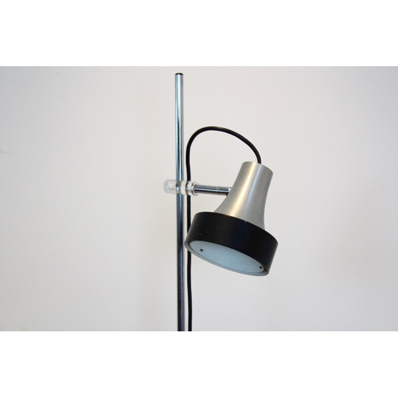 Lampadaire vintage en Aluminium et Chrome Modèle "D-3202"  pour Raak, Pays-Bas 1960