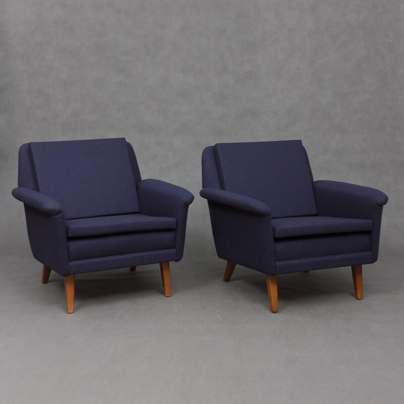 Pair of easy chairs by Folke Ohlsson for Fritz Hansen - 1960s