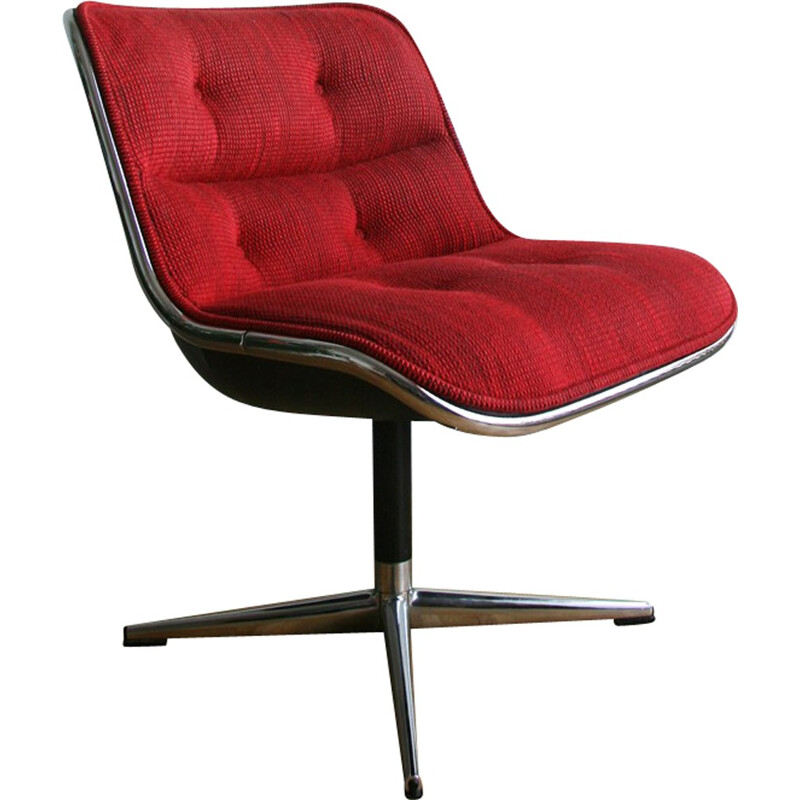 Vintage "12A1" chair by Charles Pollock for Knoll - 1970s