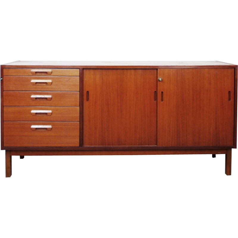 Vintage Scandinavian teak sideboard - 1960s