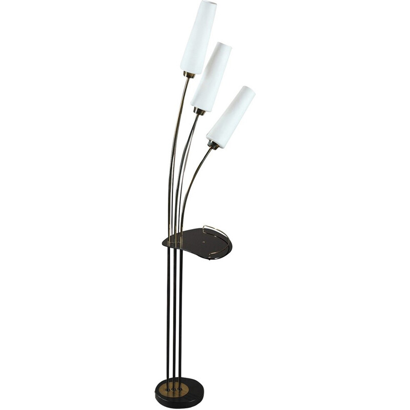 Vintage floor lamp with 3 arms of light - 1950s