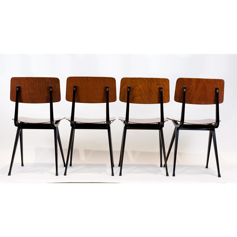 Set of 4 chairs model result by Friso Kramer - 1960s