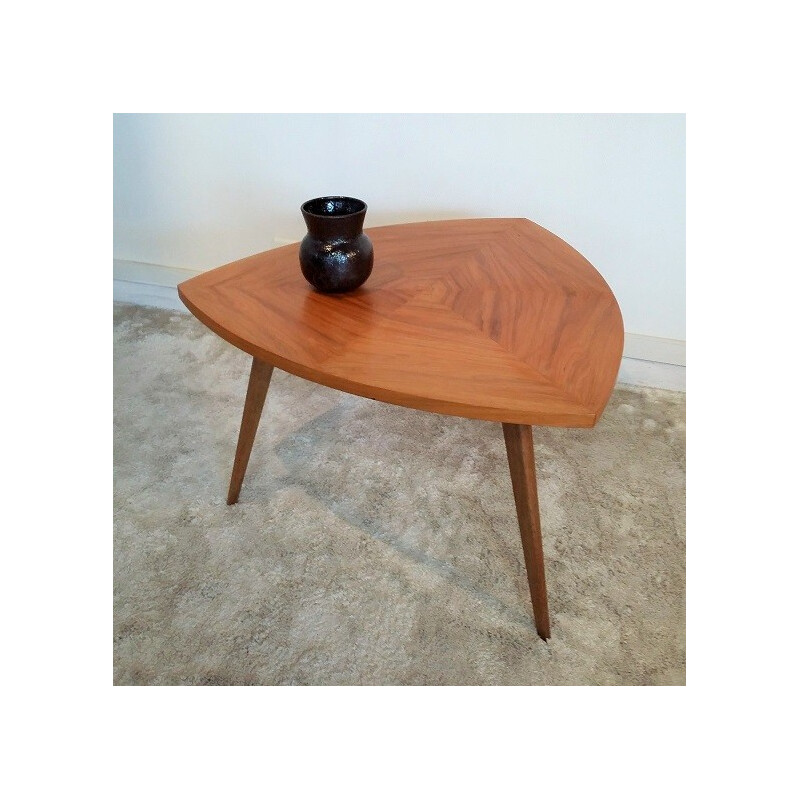 Wooden tripod coffee table -1950s
