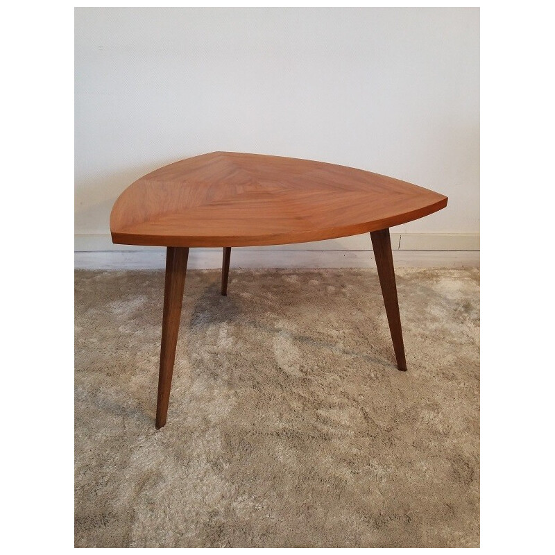 Wooden tripod coffee table -1950s
