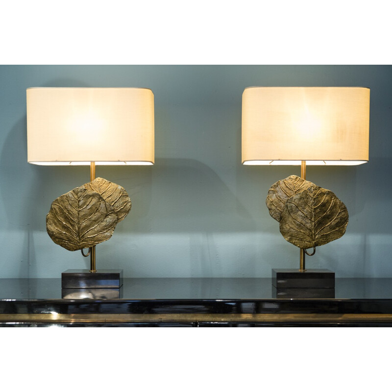 Pair of lampes for La Maison Charles - 1970s