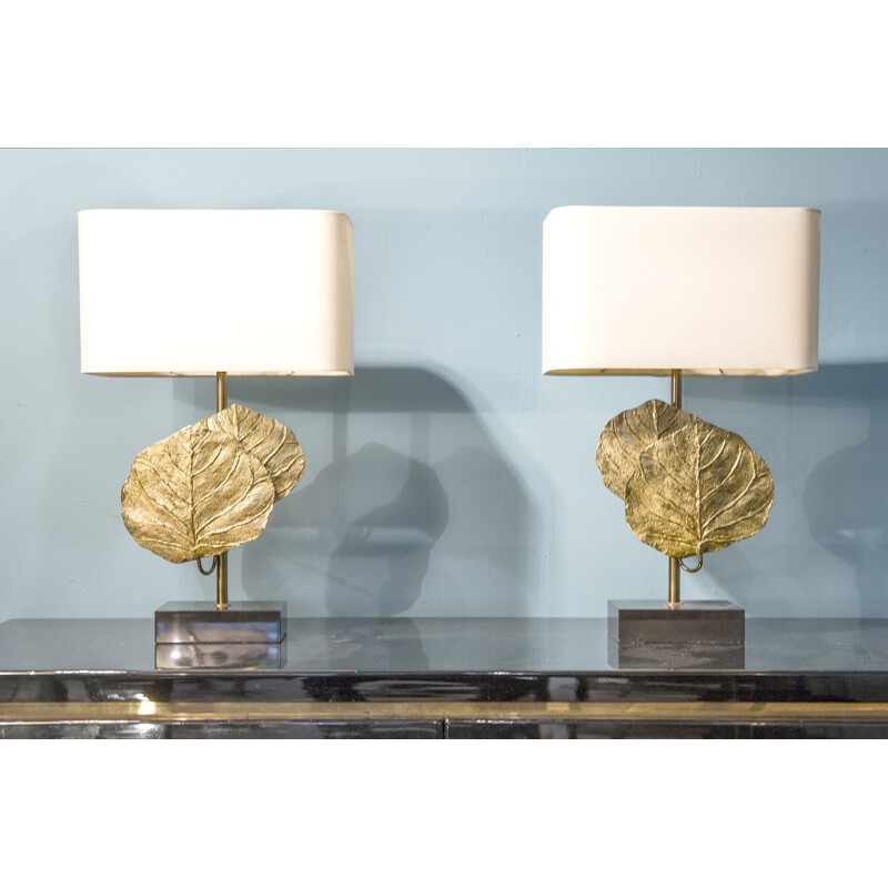Pair of lampes for La Maison Charles - 1970s