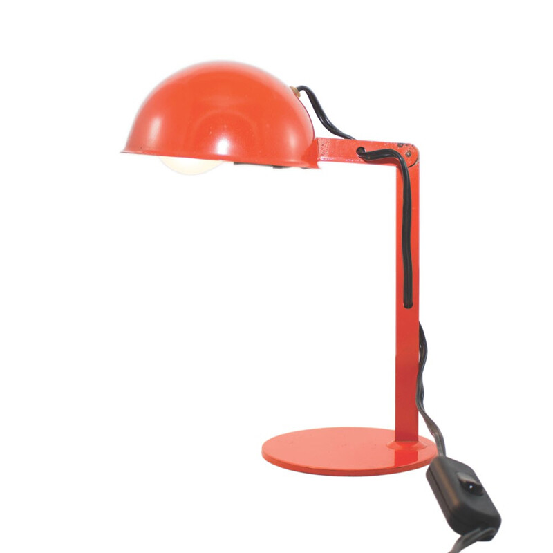 Mid-Century orange table lamp - 1960s