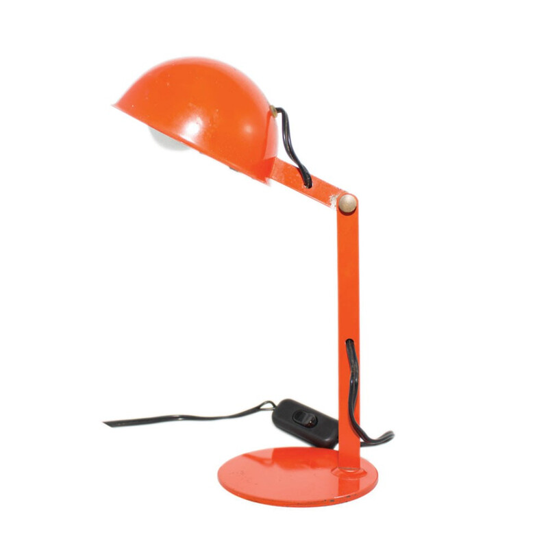 Mid-Century orange table lamp - 1960s