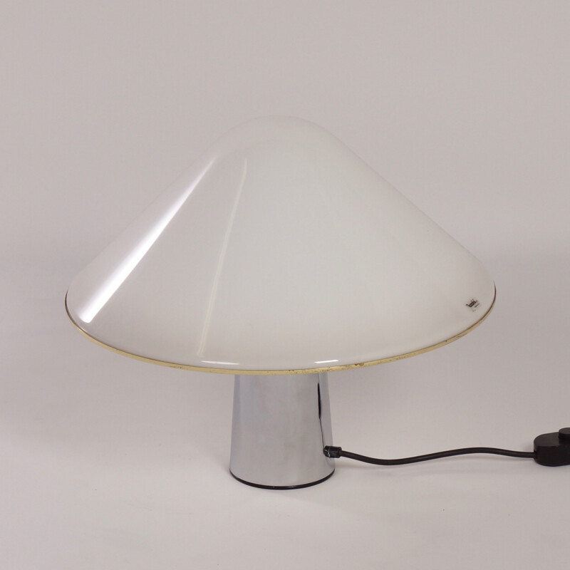 Lampe Champignon Blanc par Guzzini - 1970