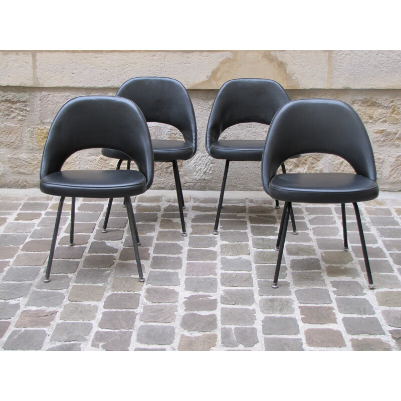 Set of 4 chairs, model conference by Eero Saarinen - 1960s