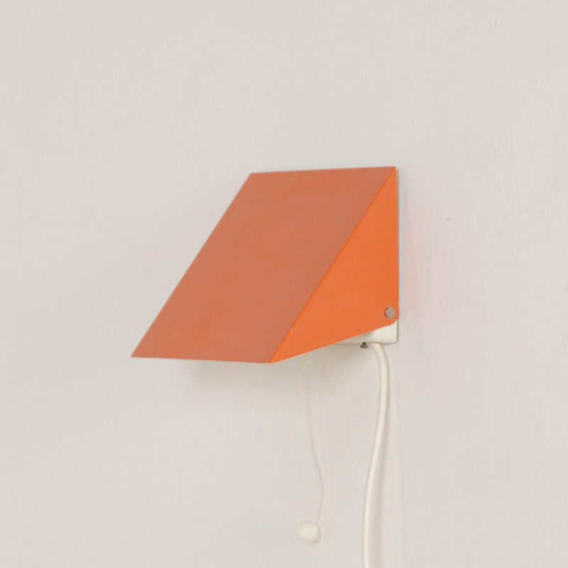 Doria Wall Lamp by Wilhelm Braun Feldweg,Salmon Red - 1962