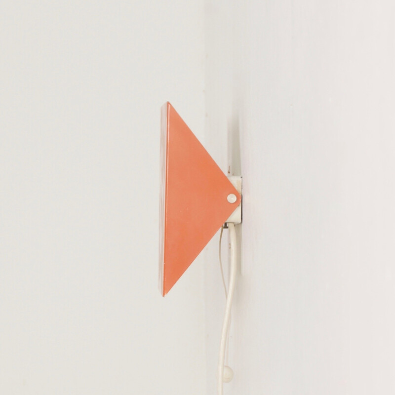 Doria Wall Lamp by Wilhelm Braun Feldweg,Salmon Red - 1962