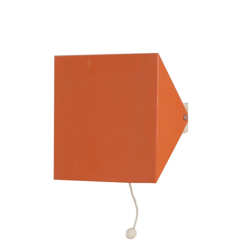 Doria Wall Lamp by Wilhelm Braun Feldweg,Salmon Red - 1962