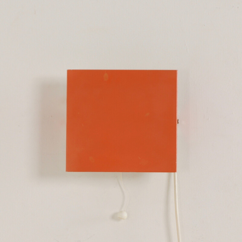 Doria Wall Lamp by Wilhelm Braun Feldweg,Salmon Red - 1962