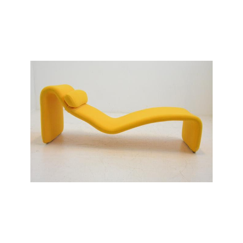 Yellow "Djinn" lounger by Olivier Mourgue - 1960s